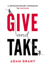Broadside campaign for GIVE AND TAKE by Adam Grant